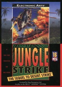 Jungle Strike Sega Game Gear  box art
